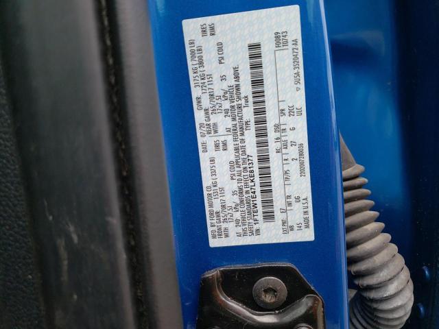 Photo 10 from auction – 2020 FORD F150 SUPER with VIN 1FTEW1E47LKE81377