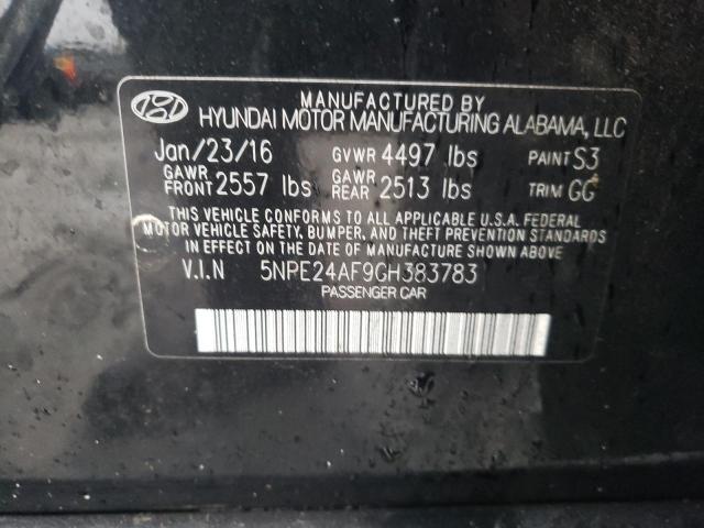 Photo 10 from auction – 2016 HYUNDAI SONATA SE with VIN 5NPE24AF9GH383783