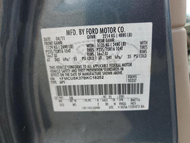 Zdjęcie 10 z aukcji – 2011 FORD ESCAPE HYB z VIN 1FMCU5K37BKC18252