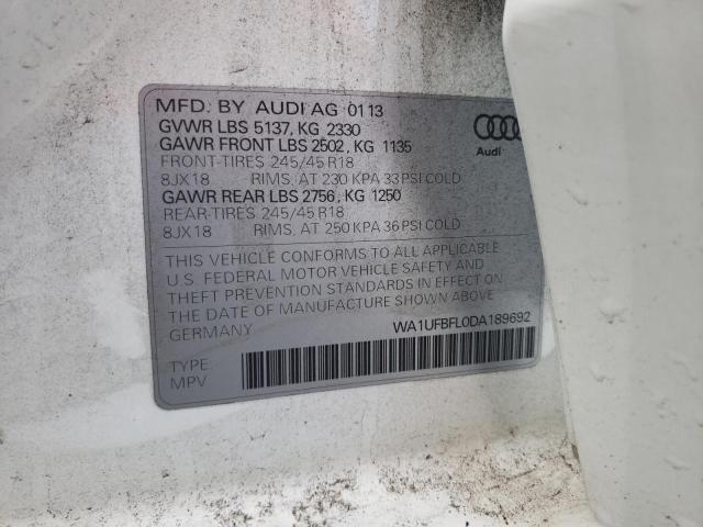Photo 10 from auction – 2013 AUDI A4 ALLROAD with VIN WA1UFBFL0DA189692