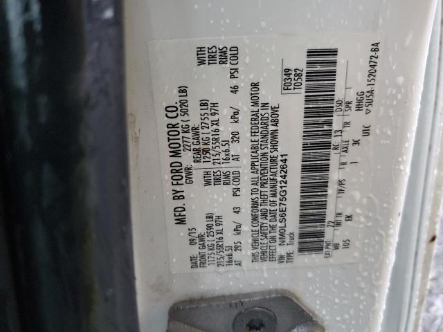 Photo 10 from auction – 2016 FORD TRANSIT CO with VIN NM0LS6E75G1242641