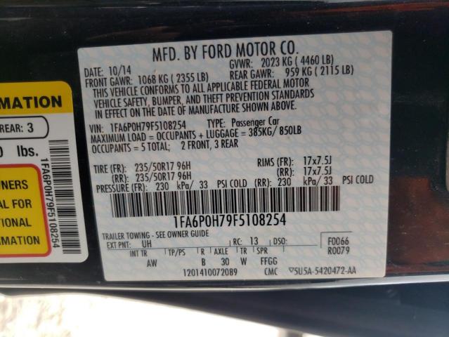 Photo 10 from auction – 2015 FORD FUSION SE with VIN 1FA6P0H79F5108254