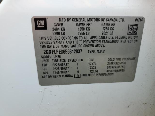 Photo 10 from auction – 2014 CHEVROLET EQUINOX LT with VIN 2GNFLFE36E6312837