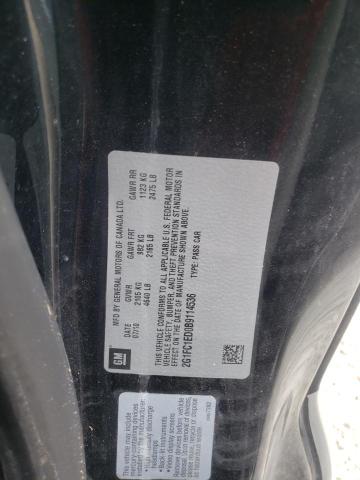 Photo 10 from auction – 2011 CHEVROLET CAMARO LT with VIN 2G1FC1ED0B9114536