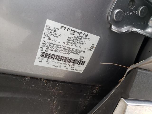 Photo 10 from auction – 2020 FORD EXPLORER X with VIN 1FMSK8DH7LGC46407