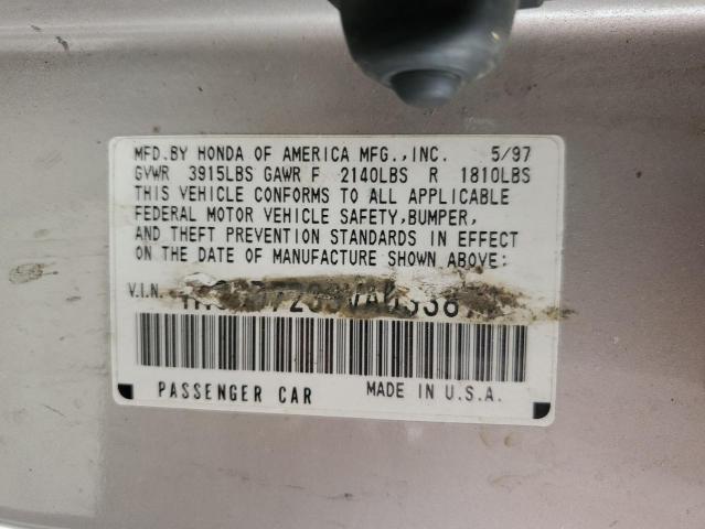 Photo 10 from auction – 1997 HONDA ACCORD with VIN 1HGCD7233VA033871