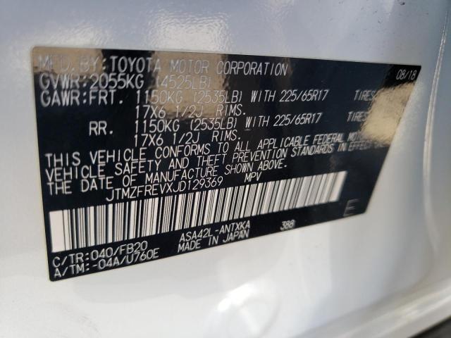 Photo 10 from auction – 2018 TOYOTA RAV4 LE with VIN JTMZFREVXJD129369