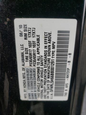 Photo 10 from auction – 2011 HONDA ODYSSEY EX with VIN 5FNRL5H66BB001291