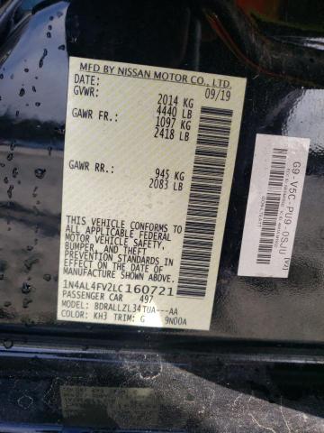 Photo 10 from auction – 2020 NISSAN ALTIMA PLA with VIN 1N4AL4FV2LC160721