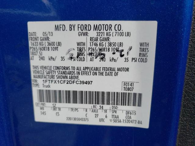 Photo 10 from auction – 2013 FORD F150 SUPER with VIN 1FTFX1CF2DFC39497