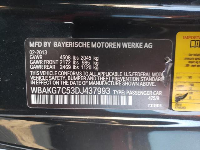 Photo 10 from auction – 2013 BMW 335 I with VIN WBAKG7C53DJ437993