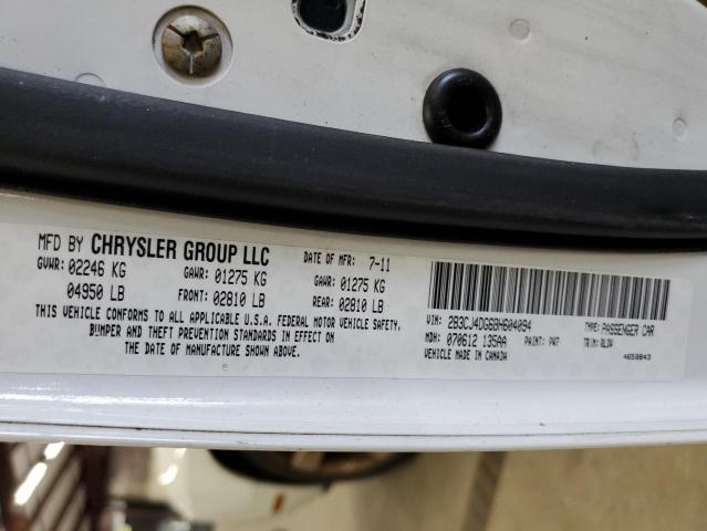 Photo 10 from auction – 2011 DODGE CHALLENGER with VIN 2B3CJ4DG6BH604094