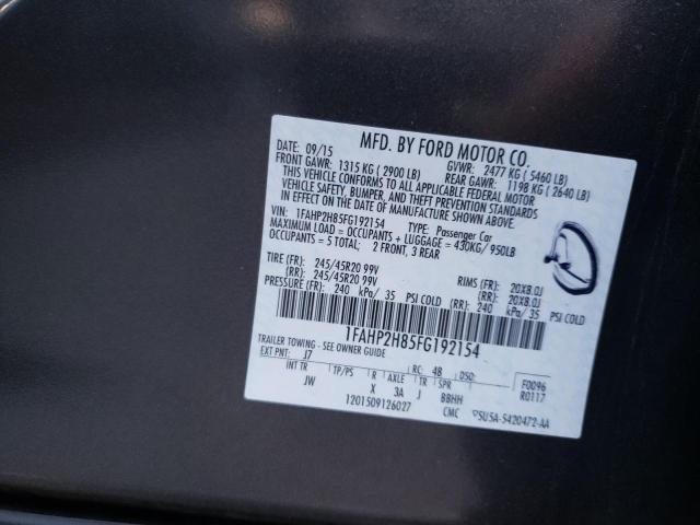 Photo 10 from auction – 2015 FORD TAURUS SEL with VIN 1FAHP2H85FG192154