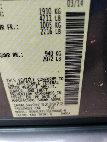 Photo 10 from auction – 2014 NISSAN ALTIMA 2.5 with VIN 1N4AL3AP2EC323972
