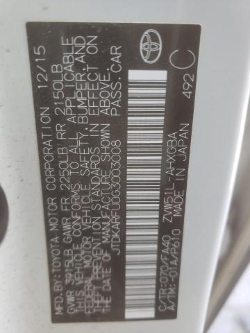 Photo 10 from auction – 2016 TOYOTA PRIUS with VIN JTDKARFU0G3003008