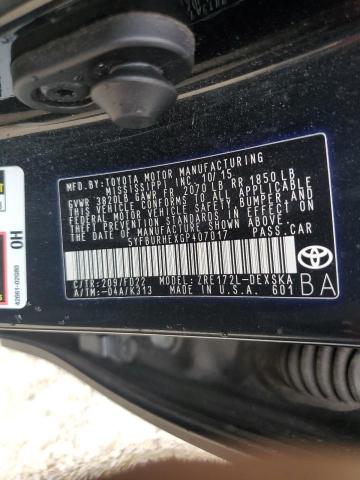 Photo 10 from auction – 2016 TOYOTA COROLLA L with VIN 5YFBURHEXGP407017