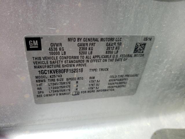 Photo 10 from auction – 2015 CHEVROLET SILVERADO with VIN 1GC1KVE80FF152618