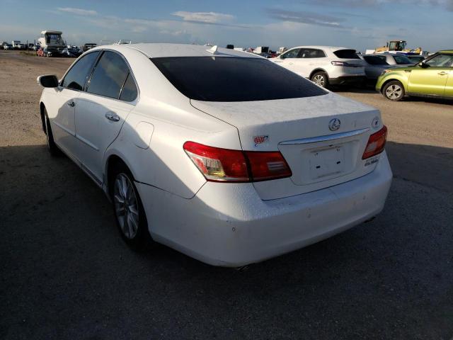 Photo 3 from auction – 2011 LEXUS ES 350 with VIN JTHBK1EG8B2456476