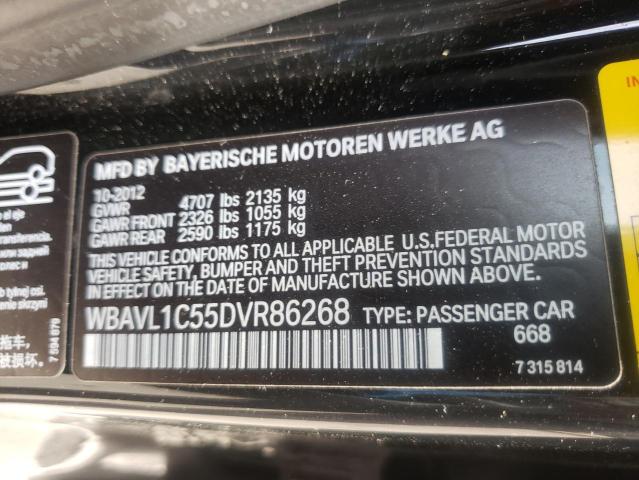 Photo 10 from auction – 2013 BMW X1 XDRIVE2 with VIN WBAVL1C55DVR86268