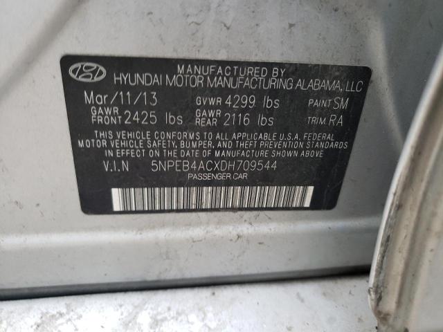 Photo 10 from auction – 2013 HYUNDAI SONATA GLS with VIN 5NPEB4ACXDH709544