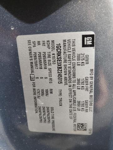 Photo 10 from auction – 2011 CHEVROLET SILVERADO with VIN 1GCRKSE3XBZ245015