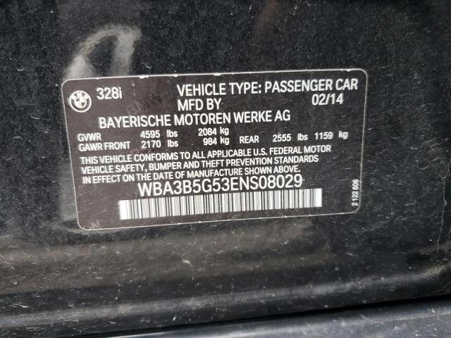 Photo 10 from auction – 2014 BMW 328 XI SUL with VIN WBA3B5G53ENS08029