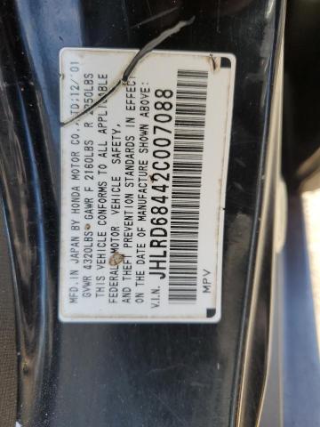 Photo 10 from auction – 2002 HONDA CR-V LX with VIN JHLRD68442C007088