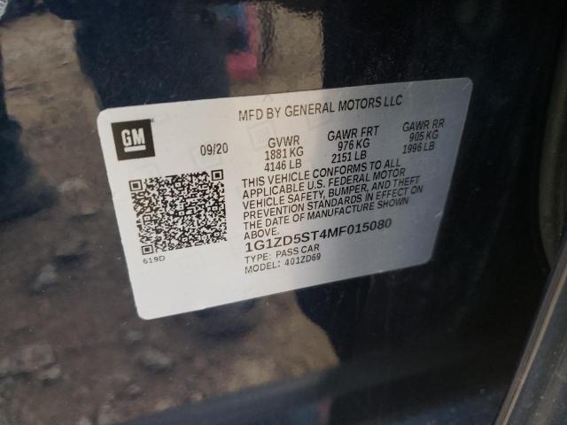 Photo 10 from auction – 2021 CHEVROLET MALIBU LT with VIN 1G1ZD5ST4MF015080