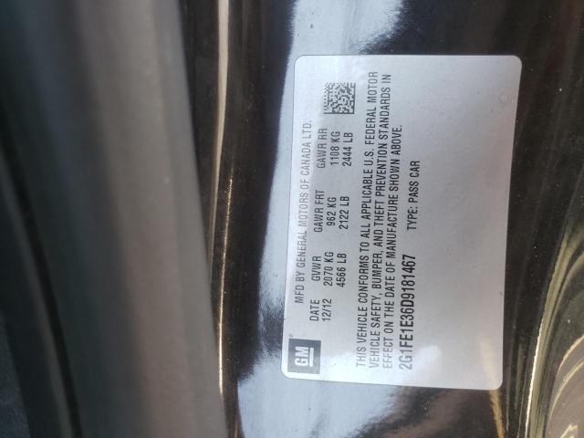 Photo 10 from auction – 2013 CHEVROLET CAMARO LS with VIN 2G1FE1E36D9181467