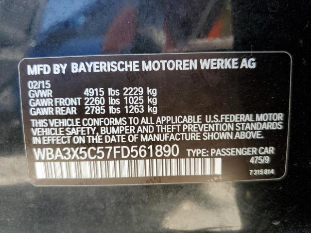 Photo 10 from auction – 2015 BMW 328 XIGT with VIN WBA3X5C57FD561890