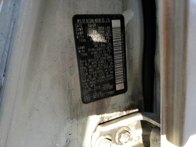 Photo 10 from auction – 2010 NISSAN CUBE BASE with VIN JN8AZ2KR8AT151495