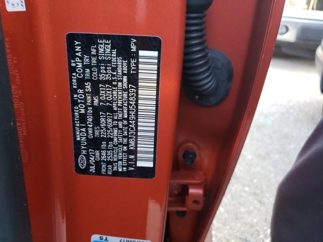 Photo 10 from auction – 2017 HYUNDAI TUCSON LIM with VIN KM8J3CA49HU548397