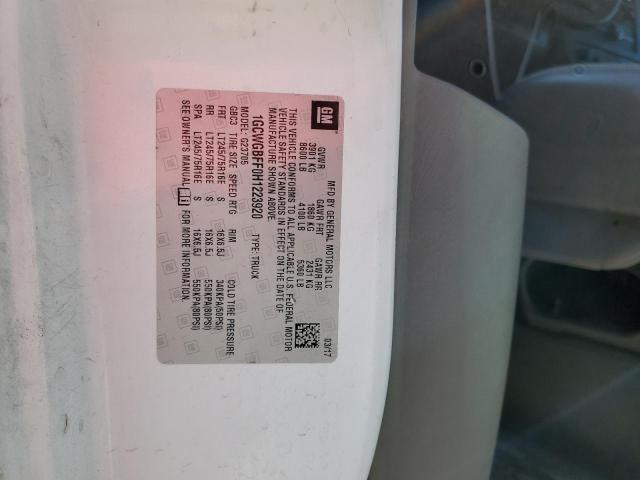 Photo 10 from auction – 2017 CHEVROLET EXPRESS G2 with VIN 1GCWGBFF0H1223920