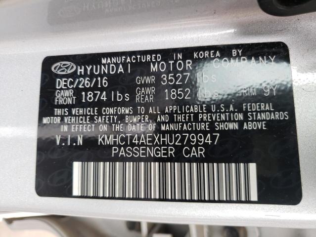 Photo 10 from auction – 2017 HYUNDAI ACCENT SE with VIN KMHCT4AEXHU279947