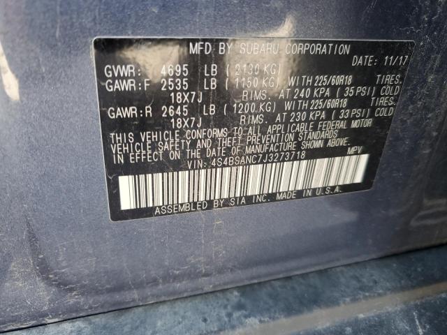 Photo 10 from auction – 2018 SUBARU OUTBACK 2. with VIN 4S4BSANC7J3273718