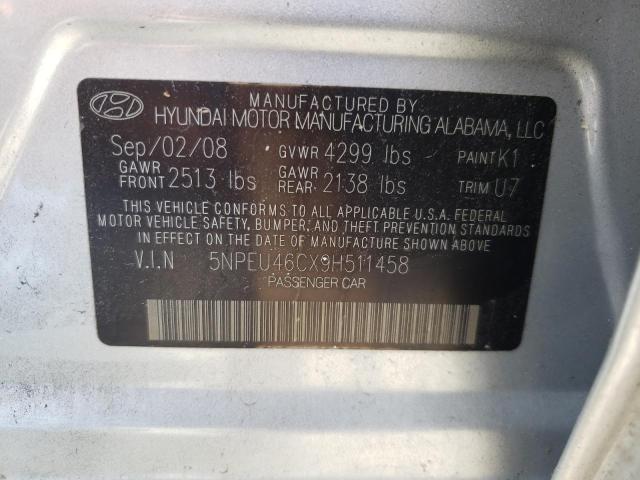 Photo 10 from auction – 2009 HYUNDAI SONATA SE with VIN 5NPEU46CX9H511458