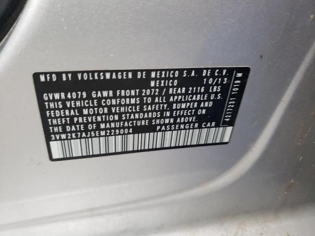 Photo 10 from auction – 2014 VOLKSWAGEN JETTA BASE with VIN 3VW2K7AJ5EM229004