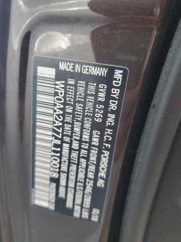 Photo 10 from auction – 2018 PORSCHE PANAMERA 4 with VIN WP0AA2A77JL110018