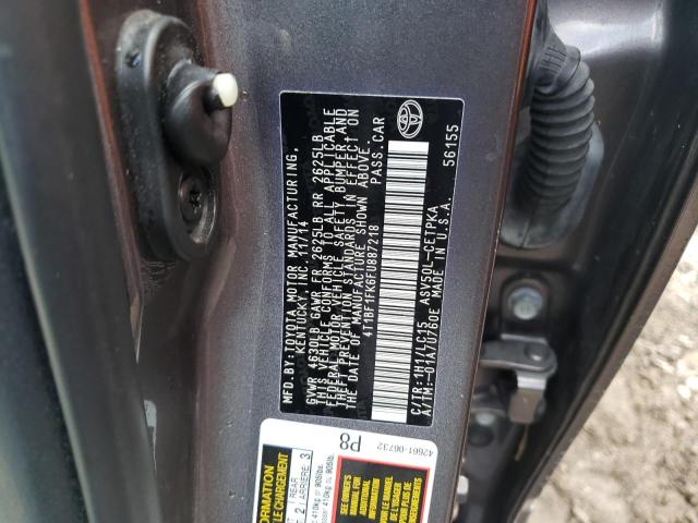Photo 10 from auction – 2015 TOYOTA CAMRY LE with VIN 4T1BF1FK6FU887218