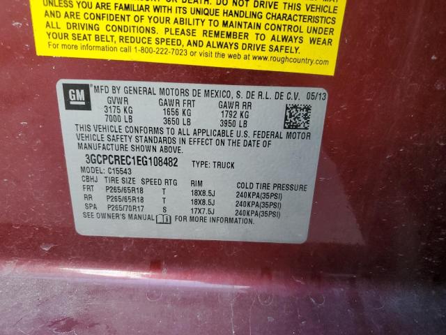 Photo 10 from auction – 2014 CHEVROLET SILVERADO with VIN 3GCPCREC1EG108482