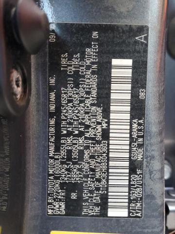 Photo 10 from auction – 2011 TOYOTA HIGHLANDER with VIN 5TDBK3EH8BS043603