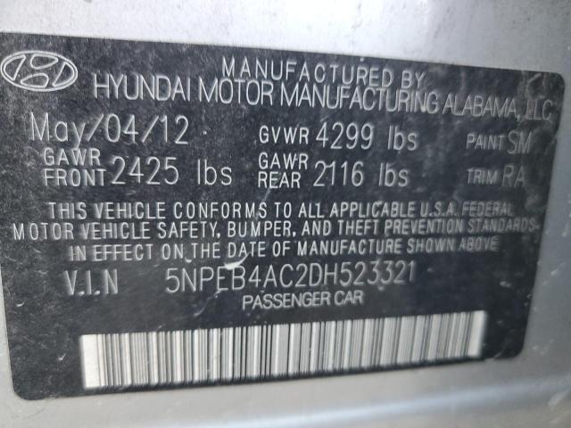Photo 10 from auction – 2013 HYUNDAI SONATA GLS with VIN 5NPEB4AC2DH523321