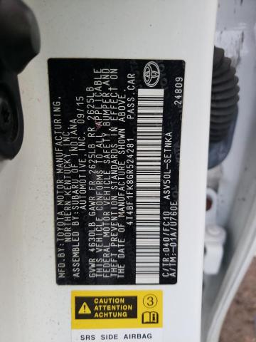 Photo 10 from auction – 2016 TOYOTA CAMRY LE with VIN 4T4BF1FK8GR524281