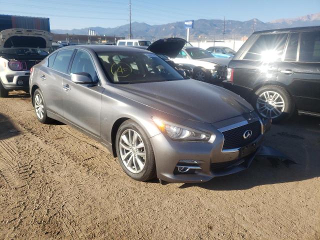 INFINITI Q50 BASE 2015 with VIN JN1BV7ARXFM398564 - Photo from auction