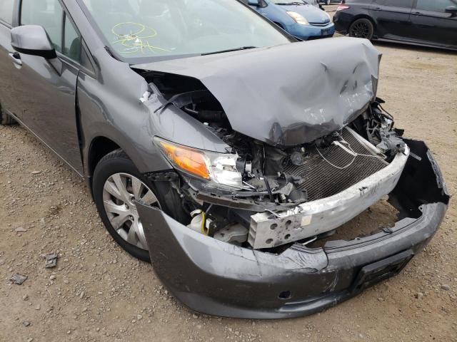 Photo 9 from auction – 2012 HONDA CIVIC LX with VIN 2HGFB2F57CH561607