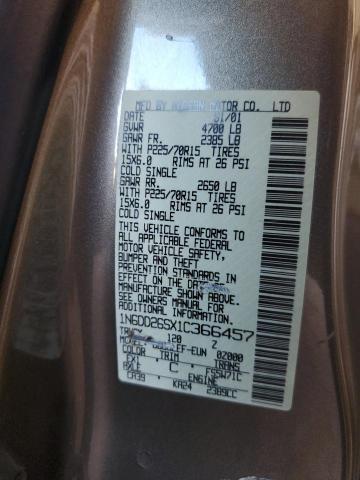 Photo 10 from auction – 2001 NISSAN FRONTIER K with VIN 1N6DD26SX1C366457