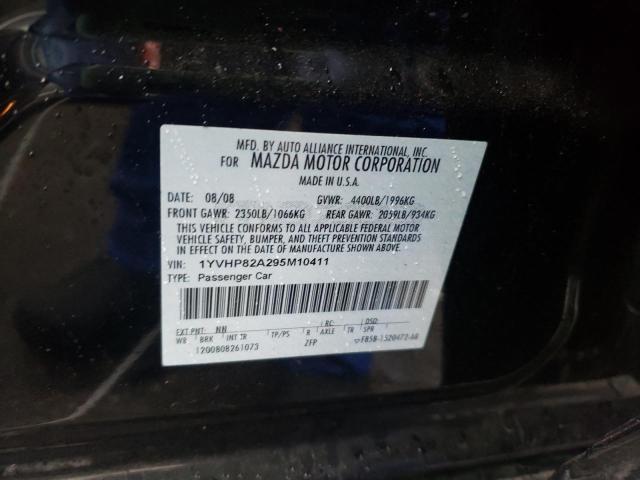 Photo 10 from auction – 2009 MAZDA 6 I with VIN 1YVHP82A295M10411
