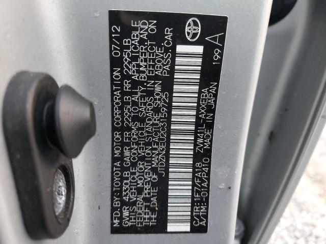 Photo 10 from auction – 2012 TOYOTA PRIUS V with VIN JTDZN3EU2C3159725