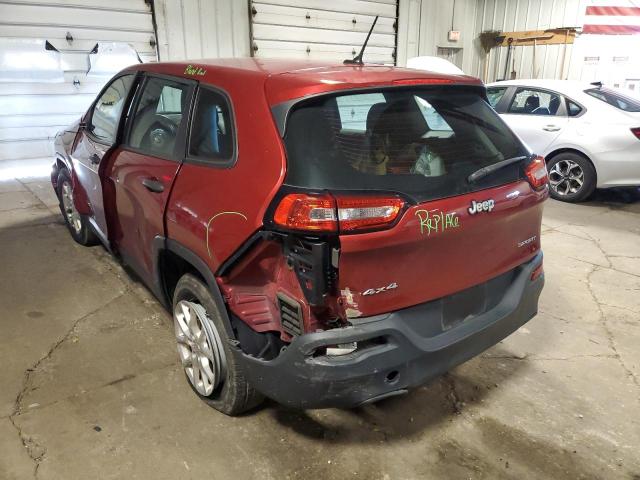 Photo 3 from auction – 2015 JEEP CHEROKEE S with VIN 1C4PJMAB0FW557273