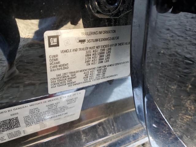 Photo 10 from auction – 2021 GMC SIERRA K15 with VIN 3GTU9FED6MG246736